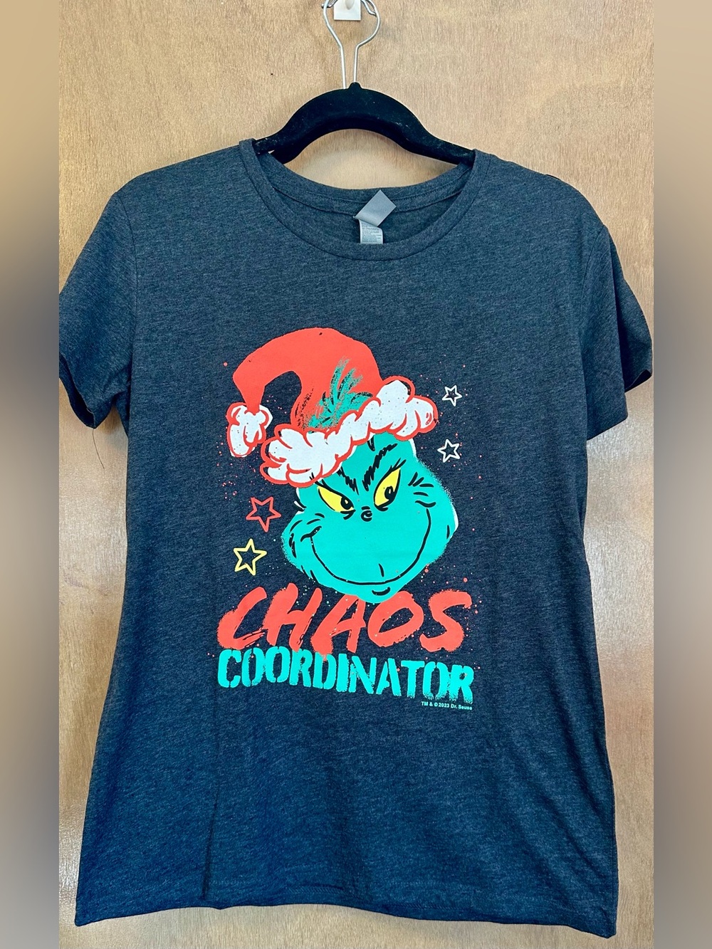 Kohl's Grinch 'Chaos Coordinator' Graphic Tee with Teal & Red Print